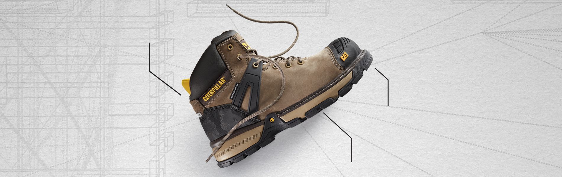 Excavator Superlite Waterproof Carbon Composite Toe CSA Work Boot.