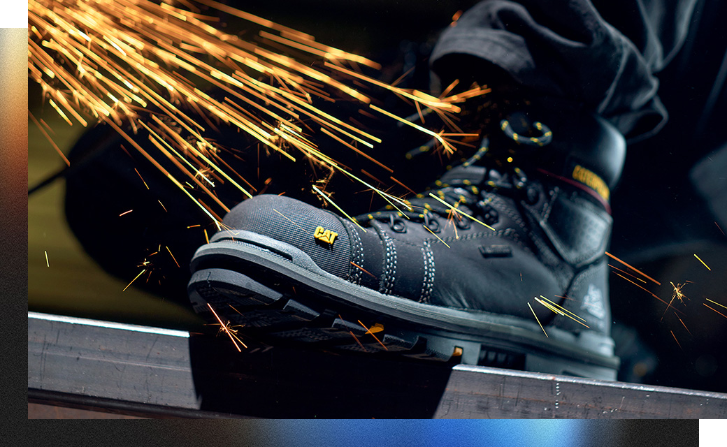 CAT Men's Hauler Waterproof Composite Toe Work Boots.