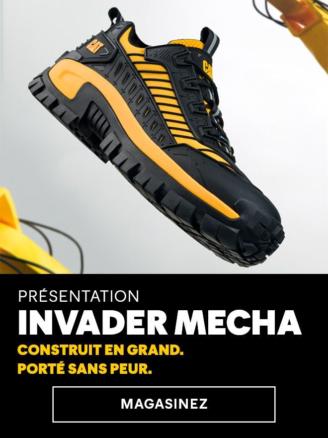 Chaussure Invader Mecha noire et jaune