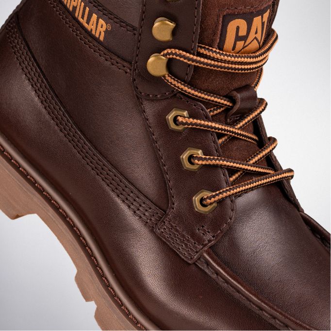 Close-up of boot.