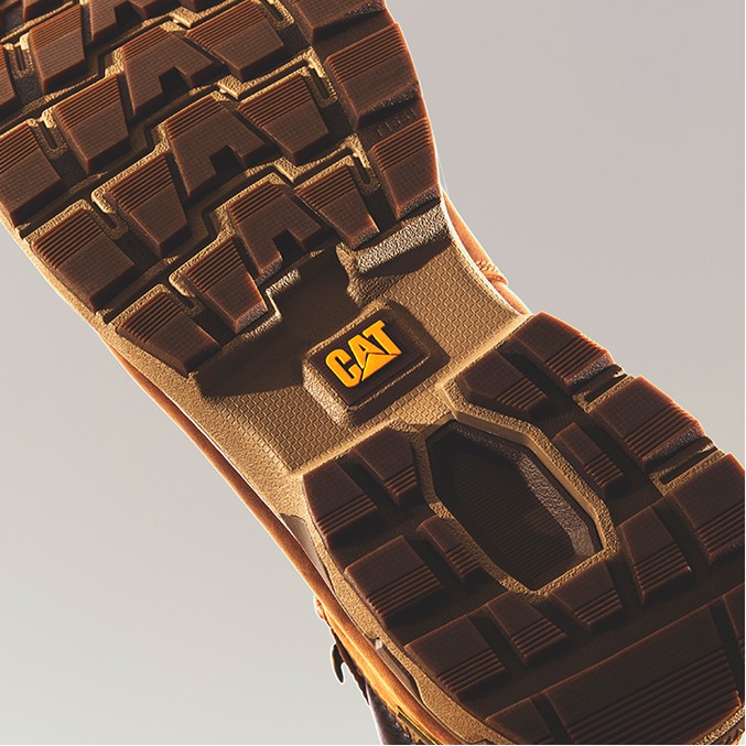 Close-up of shoe from the bottom.