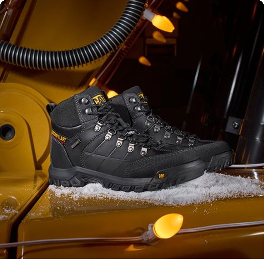 Dark brown Threshold boots.