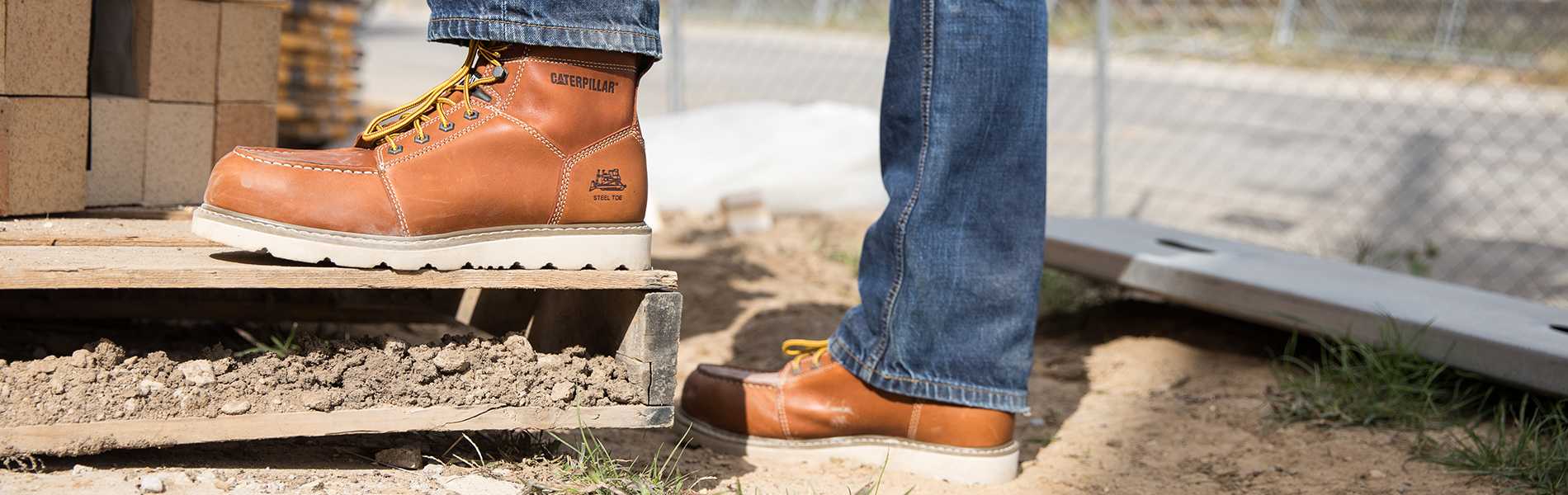 caterpillar wedge boots