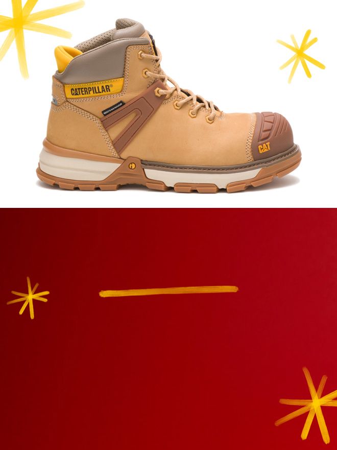 Side profile of a boot by cat footwear.