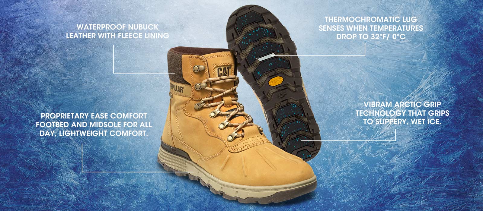 caterpillar men's stiction hiker hiking boot