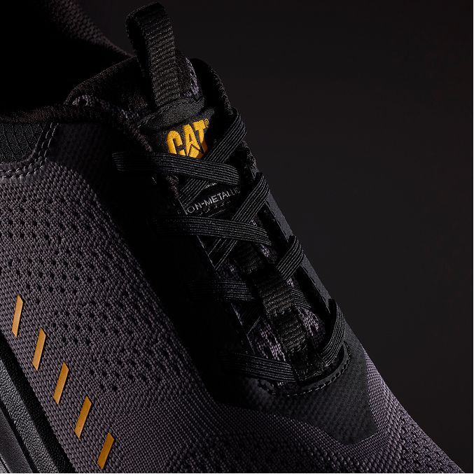 Close-up of shoelaces.