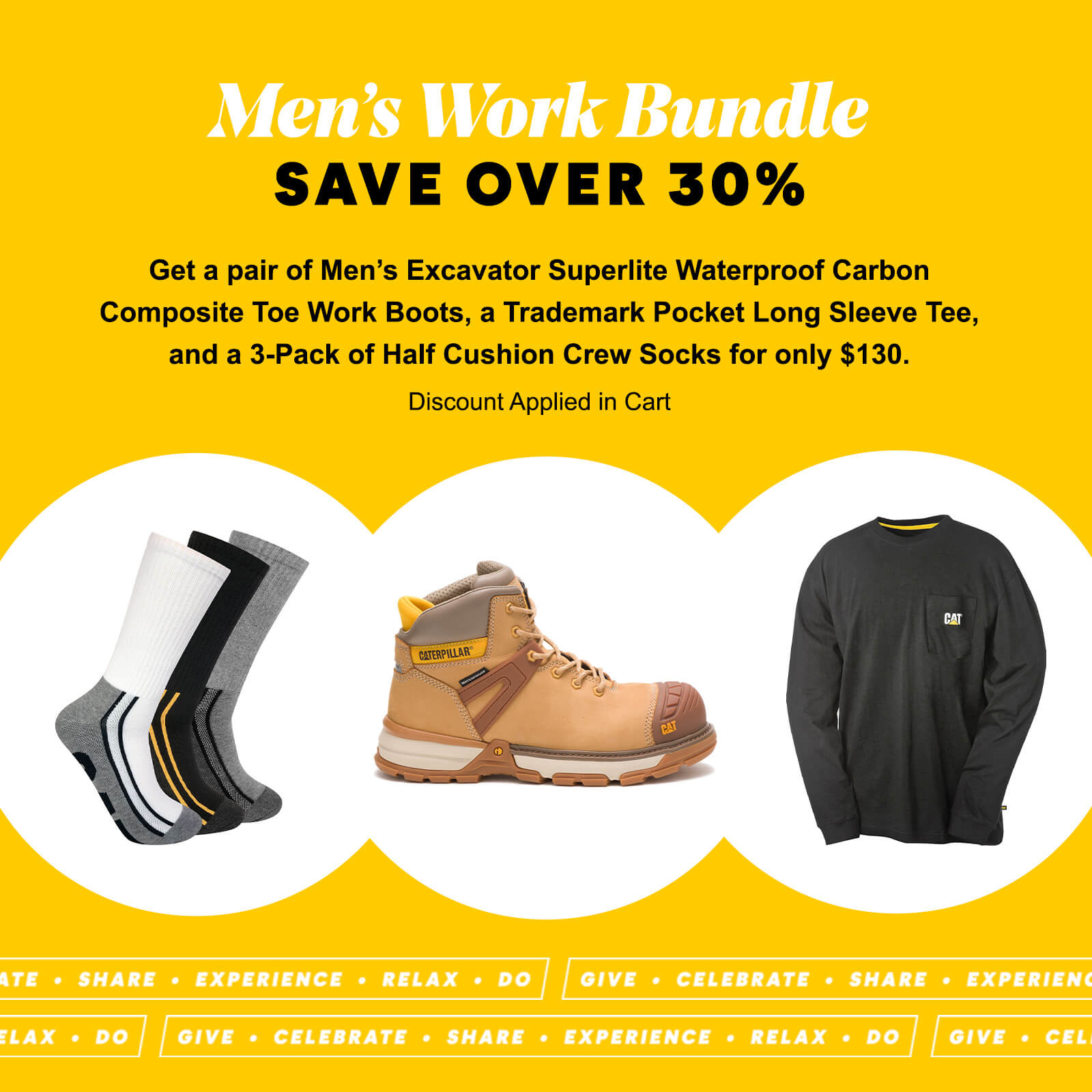 Options from the Men's Work Bundle.