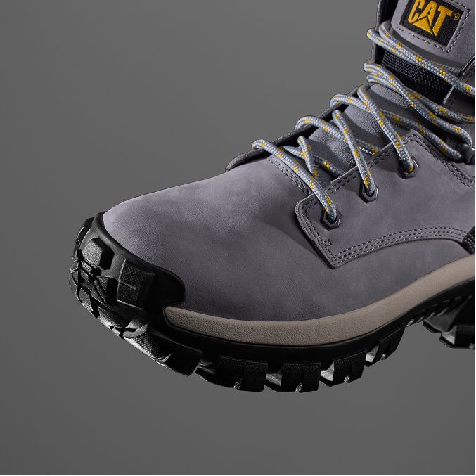 Close-up of shoe from above.