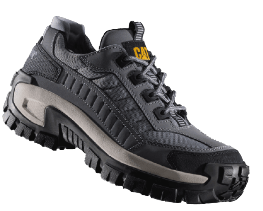 Grey shoe.