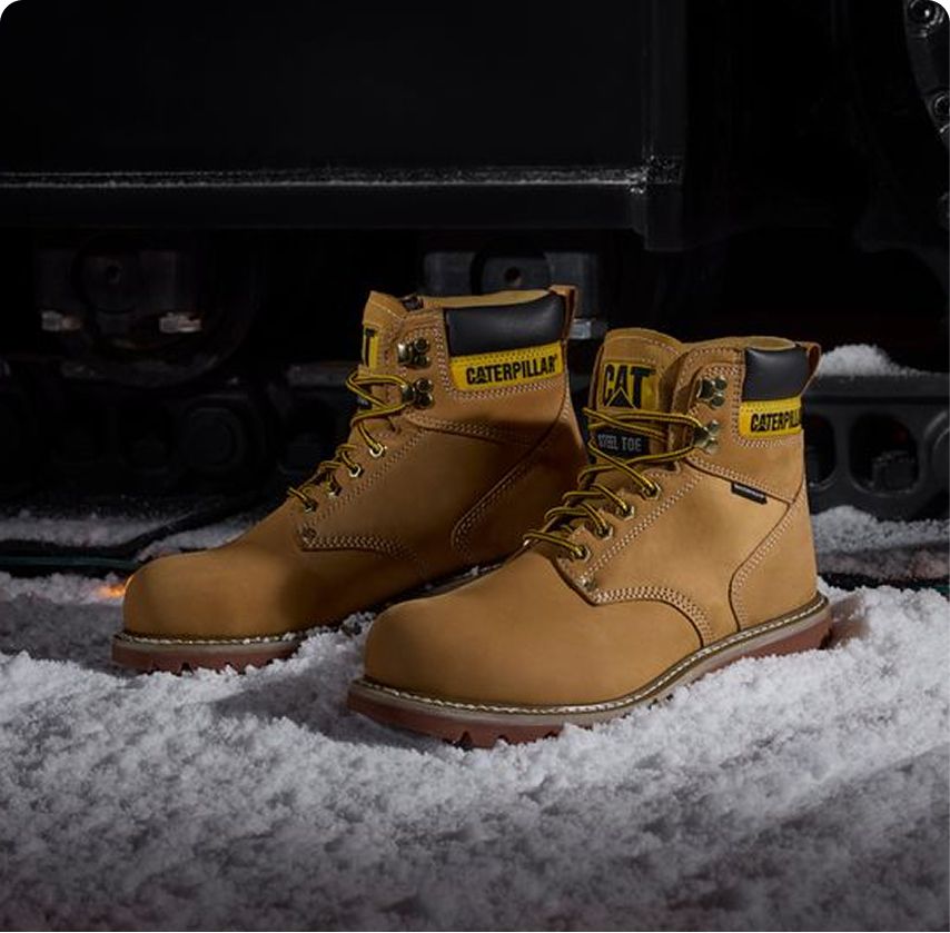 Yellow Second Shift boots.