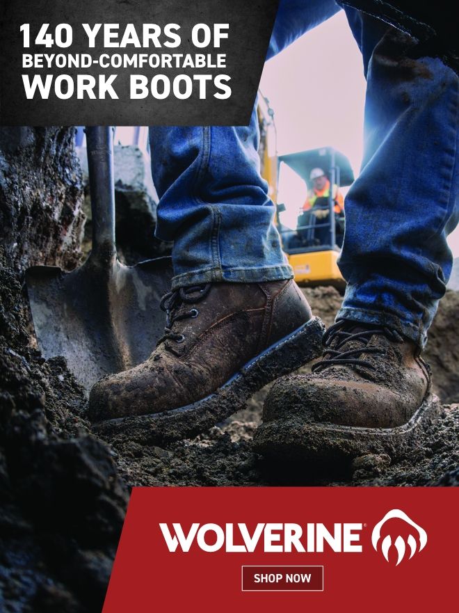 140 years of beyond-comfortable work boots. Wolverine. Shop now.