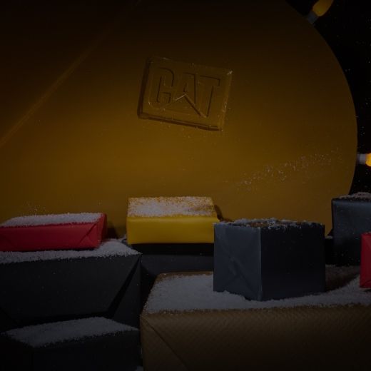 Gifts wrapped in yellow, black, and red paper.