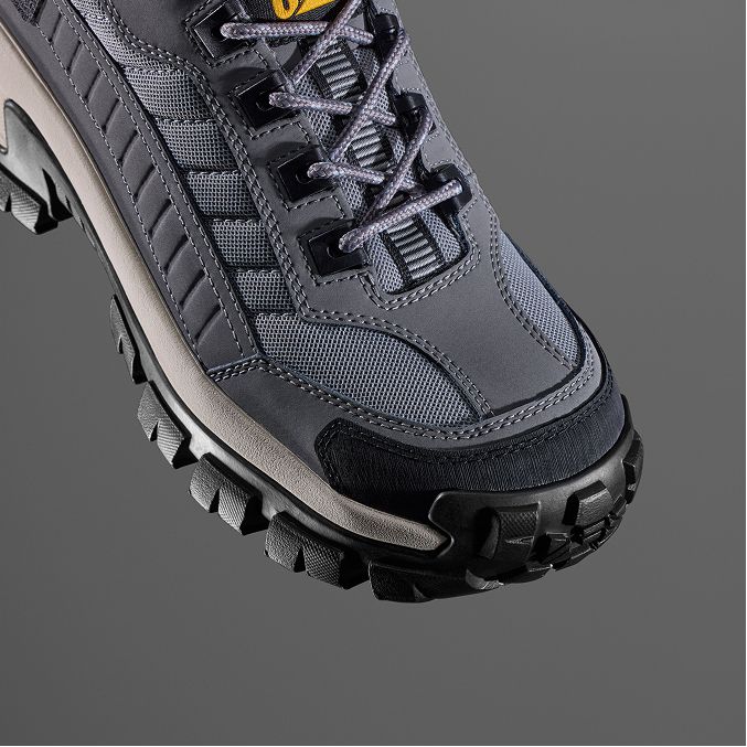 Close-up of shoe from above.