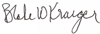 Blake W. Krueger Signature