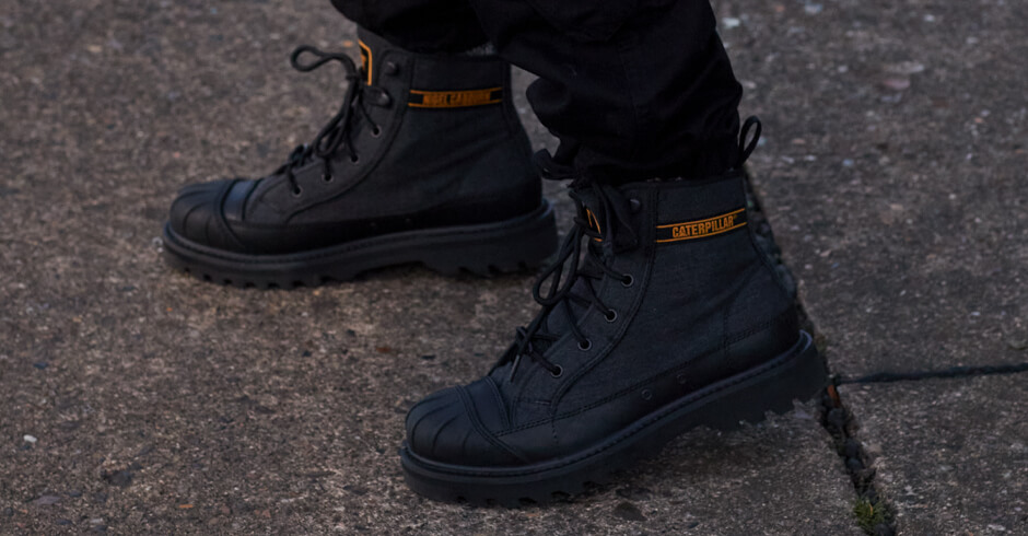 CAT Footwear X Nigel Cabourn Omaha Boot Black Color