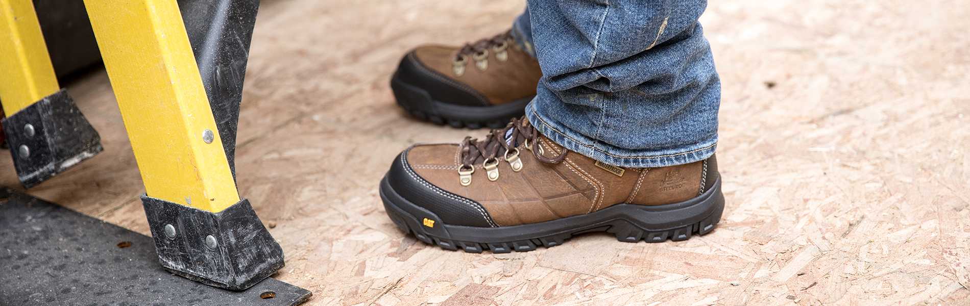 cat men's steel toe boots