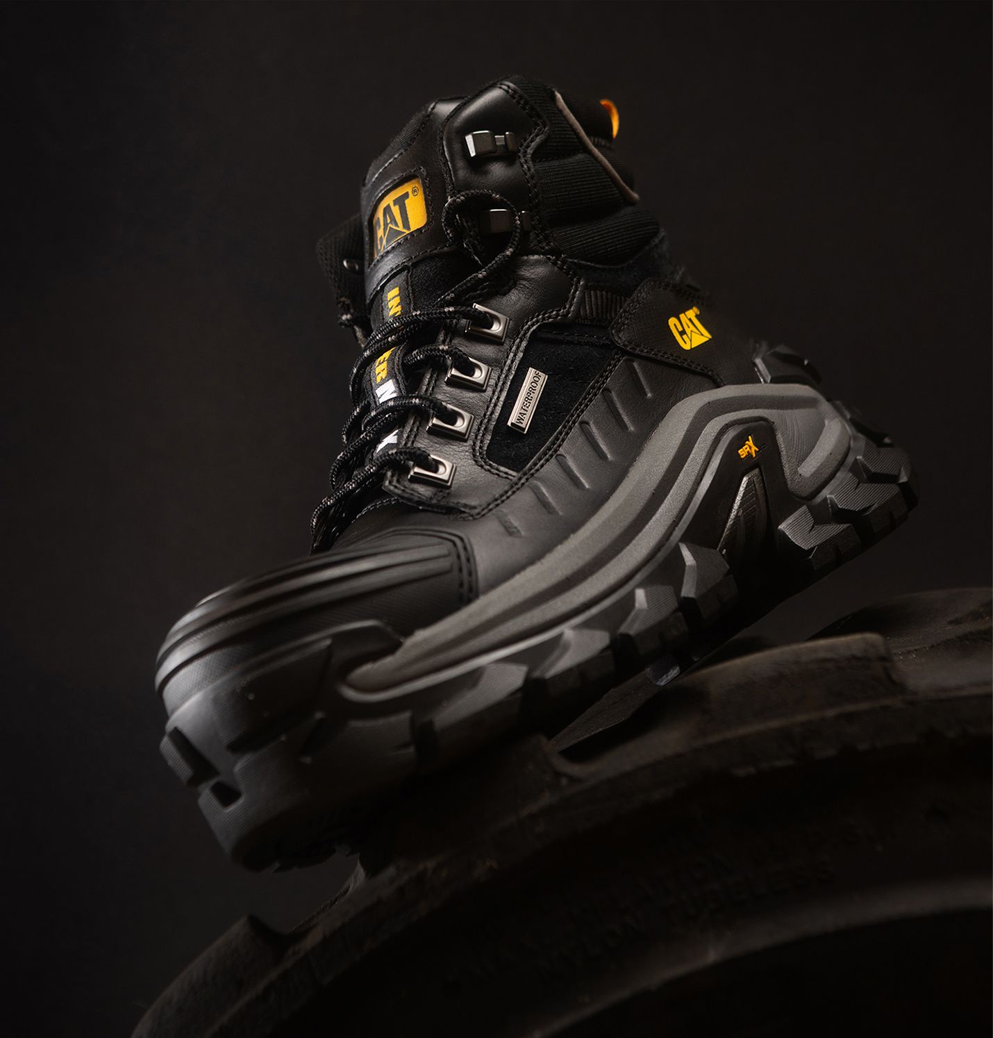 Black boot.